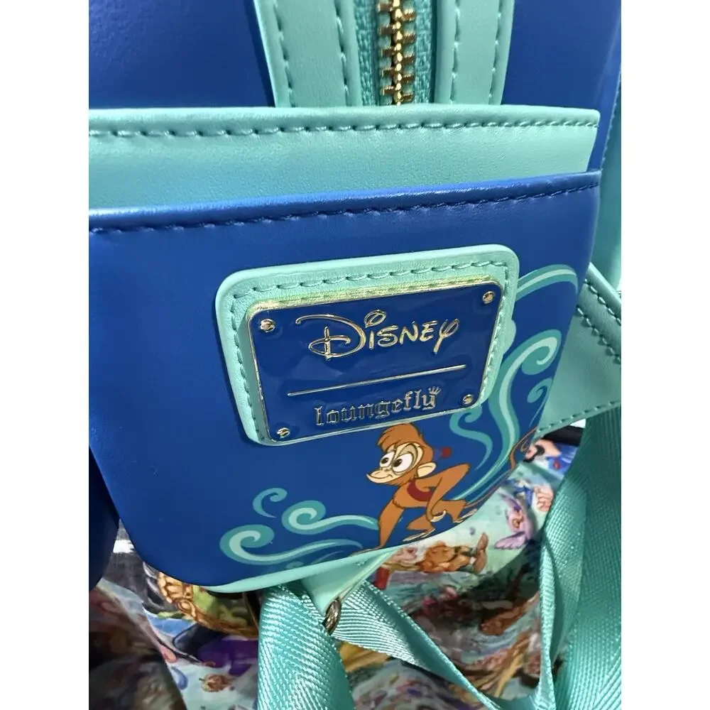 NWT Disney Aladdin Jasmine Lenticular Loungefly Backpack